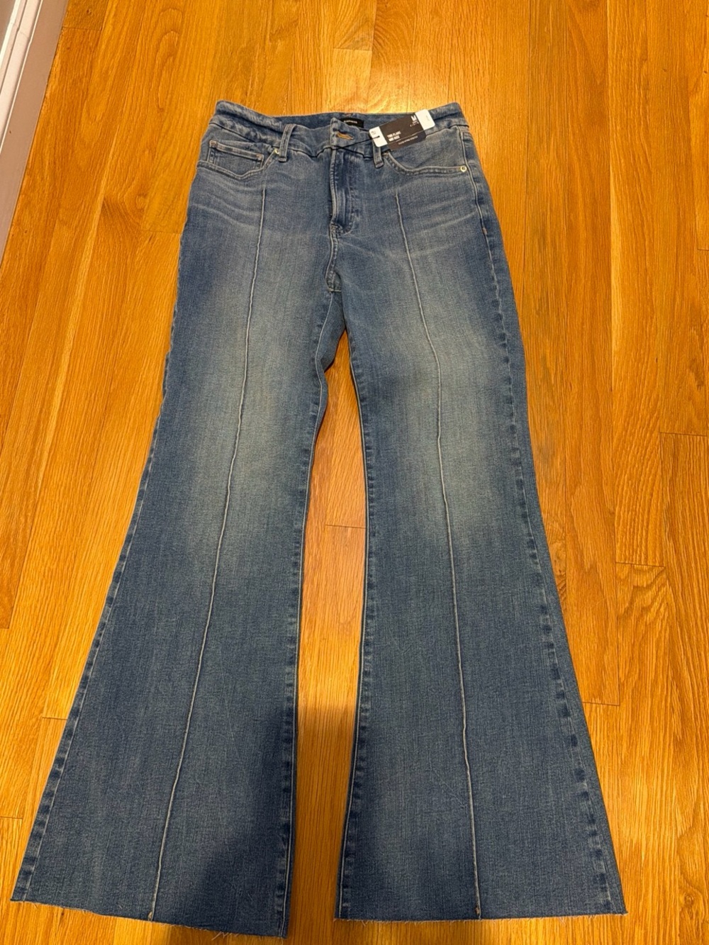 Express High-Rise Flare Jeans - Medium Blue Wash